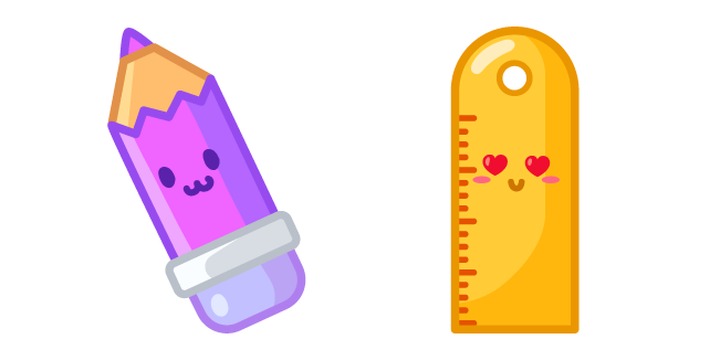 Cute Pencil and Ruler Cursor