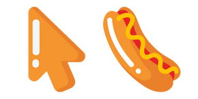 Minimal Hot Dog with Mustard Curseur