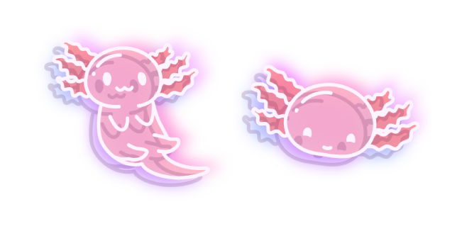 Neon Axolotl Cursor