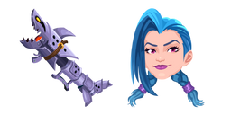 League of Legends Jinx and Fishbones Cursor