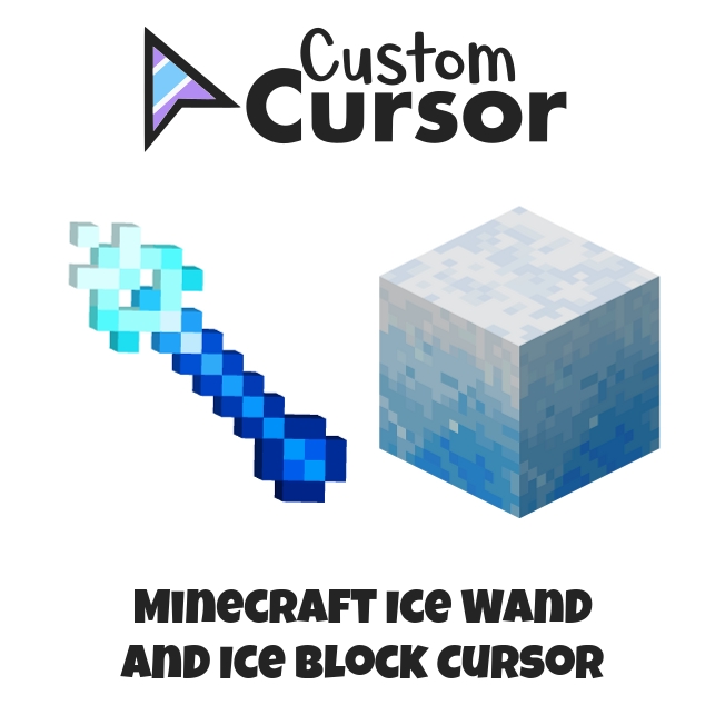 Minecraft Diamond Pickaxe and Block of Diamond cursor – Custom Cursor