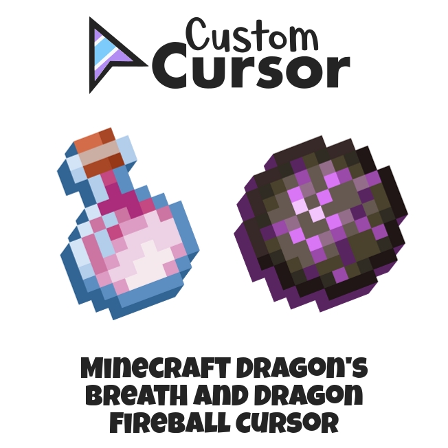 Minecraft Dragon's Breath and Dragon Fireball Curseur Custom Cursor