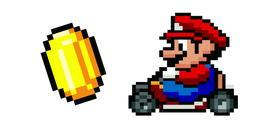Super Mario Kart Mario and Coin Curseur