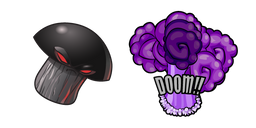 Plants Vs. Zombies Doom Shroom and His Explosion Cursor