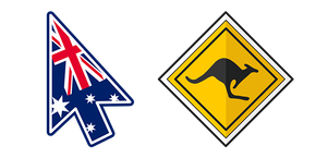 Australia Kangaroo Sign cursor