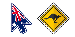 Australia Kangaroo Sign Curseur