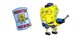 SpongeBob Wanted Maniac Poster Curseur