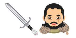 Game of Thrones Jon Snow Longclaw Sword cursor