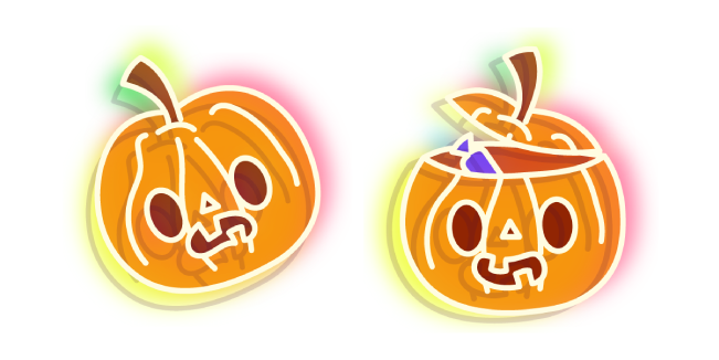 Halloween Candy Corn & Jack-O-Lantern Animated Cursor