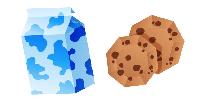Origami Milk and Cookies Cursor
