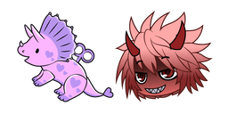 Gacha Life Thorn and Tricera Toy Cursor