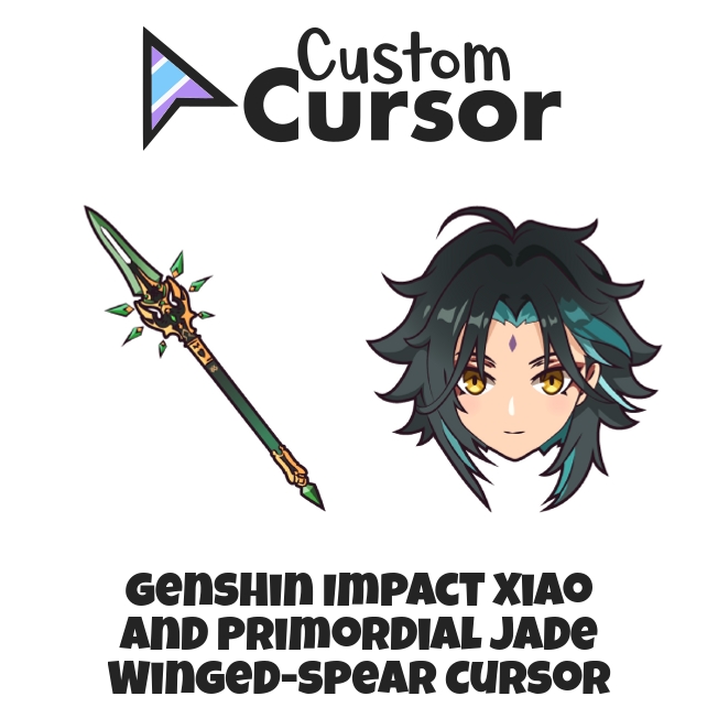 Genshin Impact Xiao and Primordial Jade Winged-Spear cursor – Custom Cursor