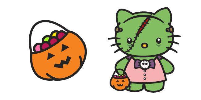 Halloween Hello Kitty and Candy Cursor