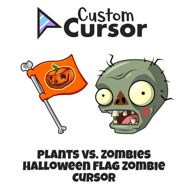 Trident et une citrouille zombie cursor - CM Cursors