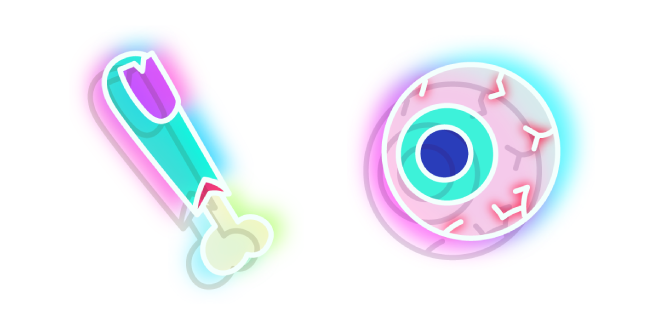 Neon Finger and Eye Cursor