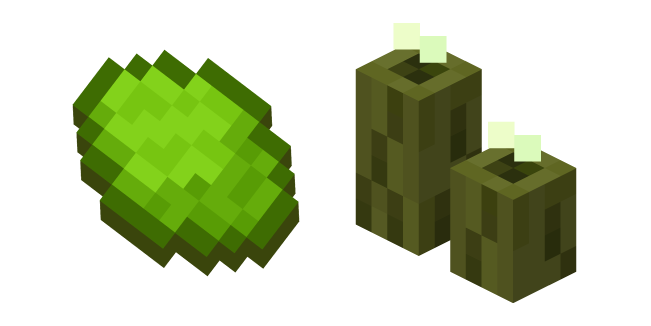 Minecraft Sea Pickle and Lime Dye Cursor