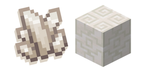 Minecraft Chiseled Quartz Block and Nether Quartz Curseur