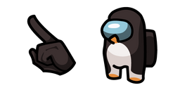 Among Us Penguin Character Cursor