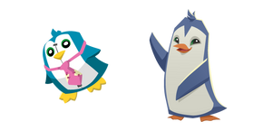 Курсор Animal Jam Пингвин и Редкий Плюшевый Пингвин