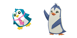 Animal Jam Penguin and Rare Penguin Plushie Curseur