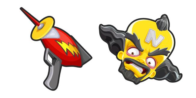 Crash Bandicoot Dr. Neo Cortex and Ray Gun Cursor