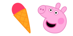 Peppa Pig and Ice Cream Curseur