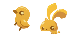 Animal Jam Golden Bunny and Ducky Cursor