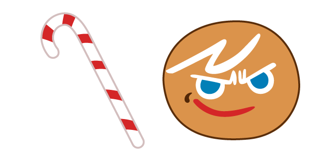 Cookie Run GingerBrave and Candy Cane Cursor