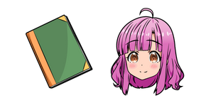 Custom Cursor - Kurumi Ebisuzawa is a girl with dark purple hair,  magenta-violet eyes, who was a student at Megurigaoka Private High School  of class 3-B. Anime cursor School-Live! with Kurumi Ebisuzawa