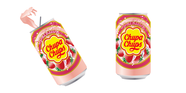 Chupa Chups Sparkling Strawberry Cursor