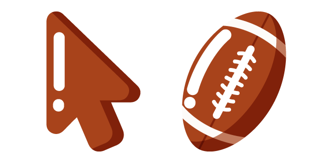 Minimal American Football Ball Cursor