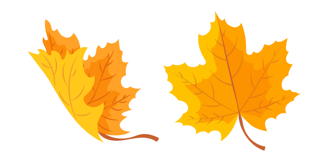 Autumn Maple Leaf Cursor