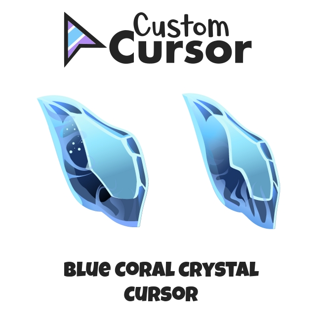 Blue Coral Crystal cursor Custom Cursor