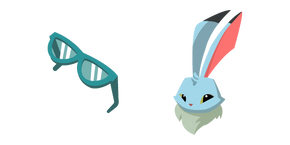 Animal Jam Arctic Hare and Blue Glasses Curseur
