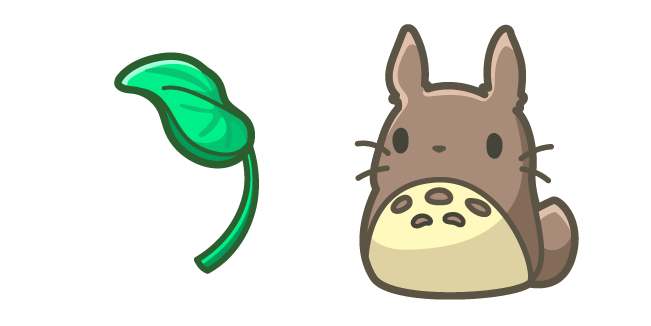 Cute Totoro and Leaf Cursor