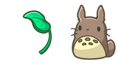 Cute Totoro and Leaf Curseur