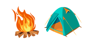 Tent and Campfire cursor