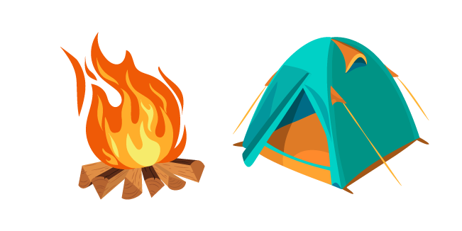 Tent and Campfire Cursor