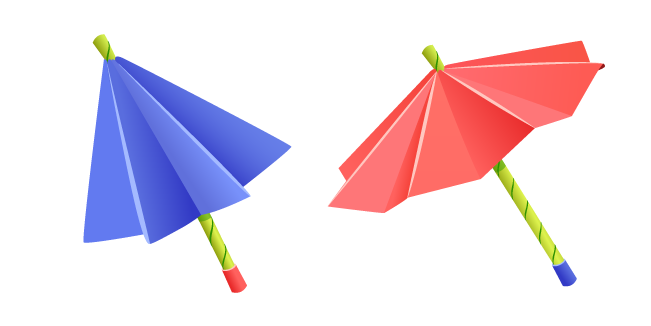 Оригами Зонтик курсор