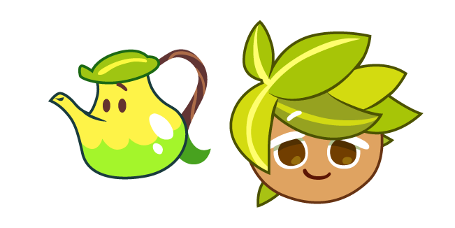 Cookie Run Herb Cookie and Herb Teapot Cursor