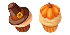 Thanksgiving Day Cupcakes Curseur
