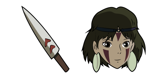 Princess Mononoke San and Dagger Cursor