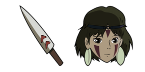 Princess Mononoke San and Dagger Curseur