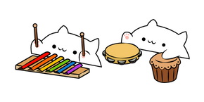 Bongo Cat Xylophone and Percussion Meme Curseur