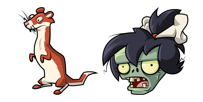 Plants vs. Zombies Ice Weasel and Weasel Hoarder Cursor