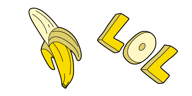 VSCO Girl Банан и ЛОЛ курсор