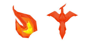 Origami Fire and Firebird Cursor