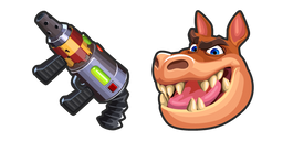 Crash Bandicoot Dingodile and Flamethrower Cursor