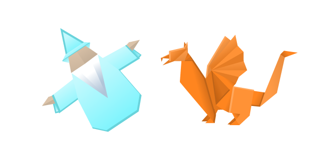 Origami Magician and Griffin Cursor