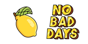 VSCO Girl Lemon and No Bad Days cursor